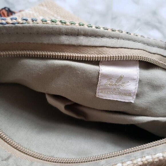 Ale by Alessandra tribe beaded jute clutch with fringe detail - Picture 7 of 10